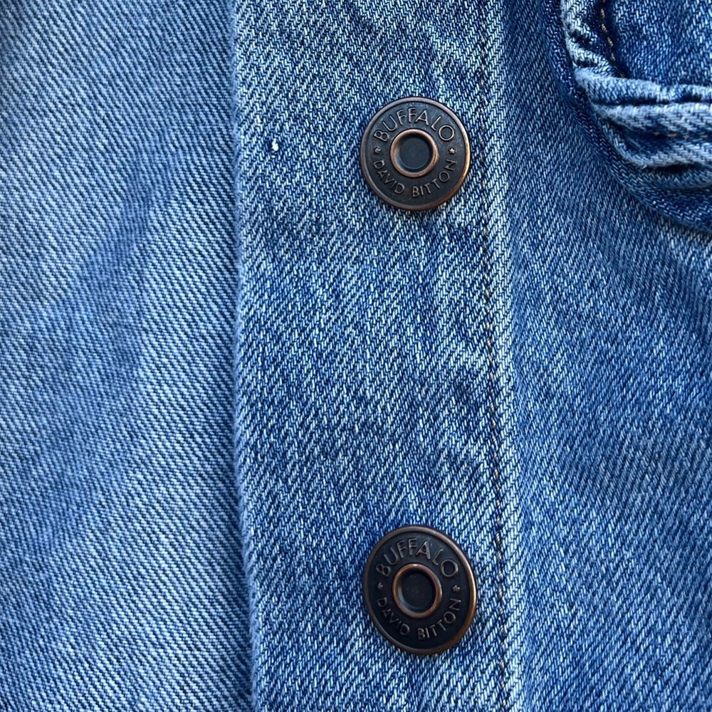 Buffalo David Bitton size S/P denim buttoned jacket with 2 front pockets - Picture 8 of 8